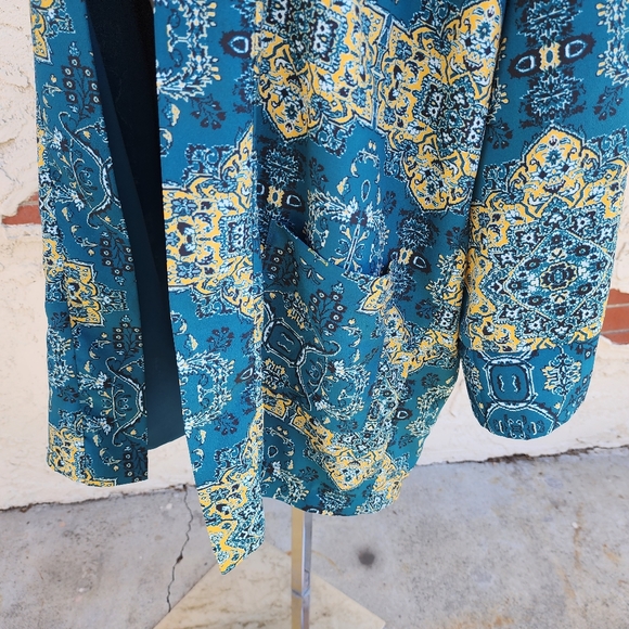 Medium Women House of Harlow 1960 REVOLVE kimono open jacket boho print - Picture 8 of 16